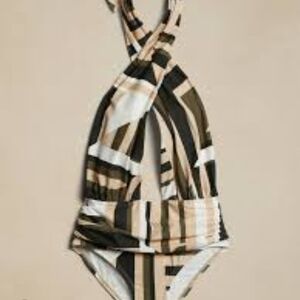 Banana Republic Multicolor Striped Swimsuit